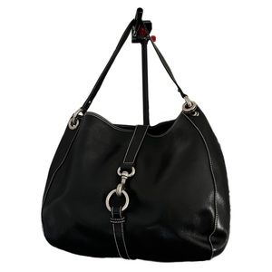 Marc Jacobs Vintage Black Leather Hobo Shoulder Bag